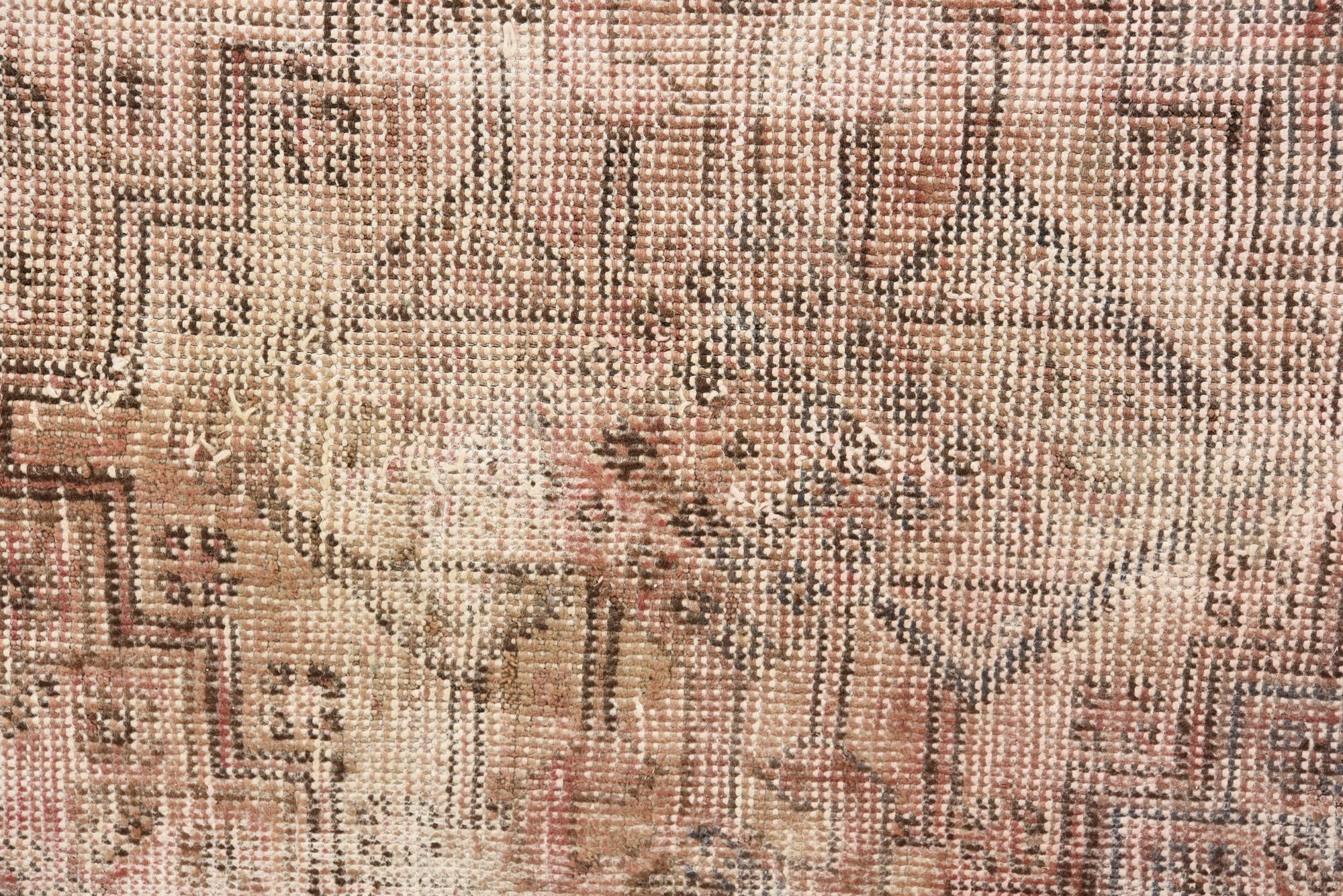 6' 8 x 9' 2 Hand Knotted Ultra Vintage Persian Wool Rug