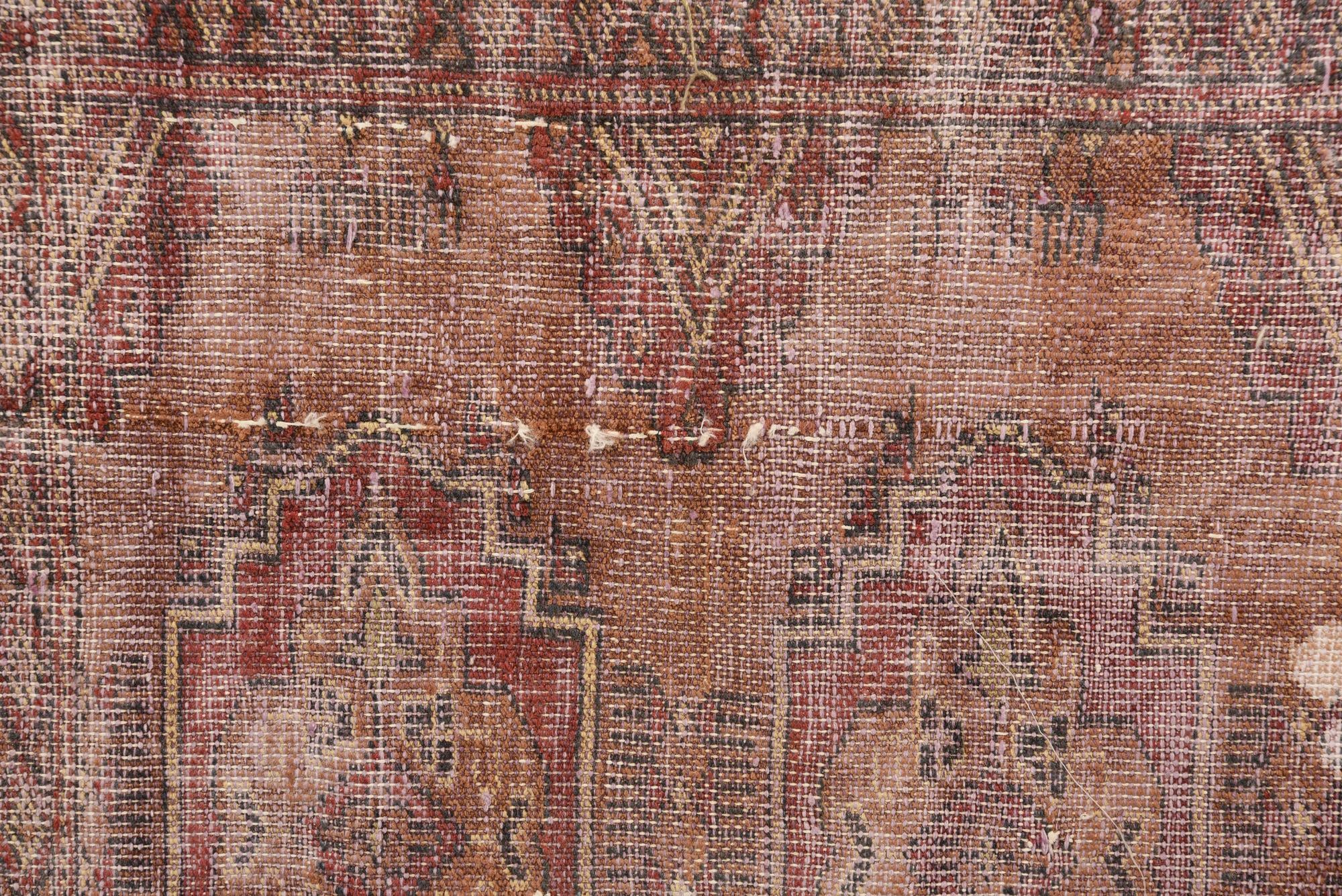 4' 2 x 5' 10 Hand Knotted Ultra Vintage Persian Wool Rug