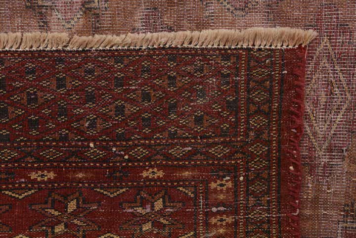 4' 2 x 5' 10 Hand Knotted Ultra Vintage Persian Wool Rug