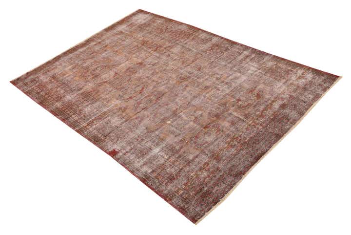 4' 2 x 5' 10 Hand Knotted Ultra Vintage Persian Wool Rug