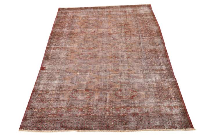 4' 2 x 5' 10 Hand Knotted Ultra Vintage Persian Wool Rug