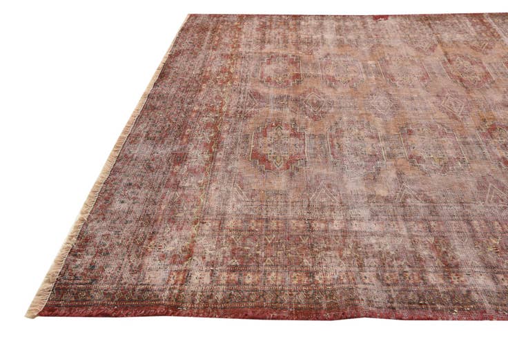 Detail image of 4' 2 x 5' 10 Hand Knotted Ultra Vintage Persian Wool Rug