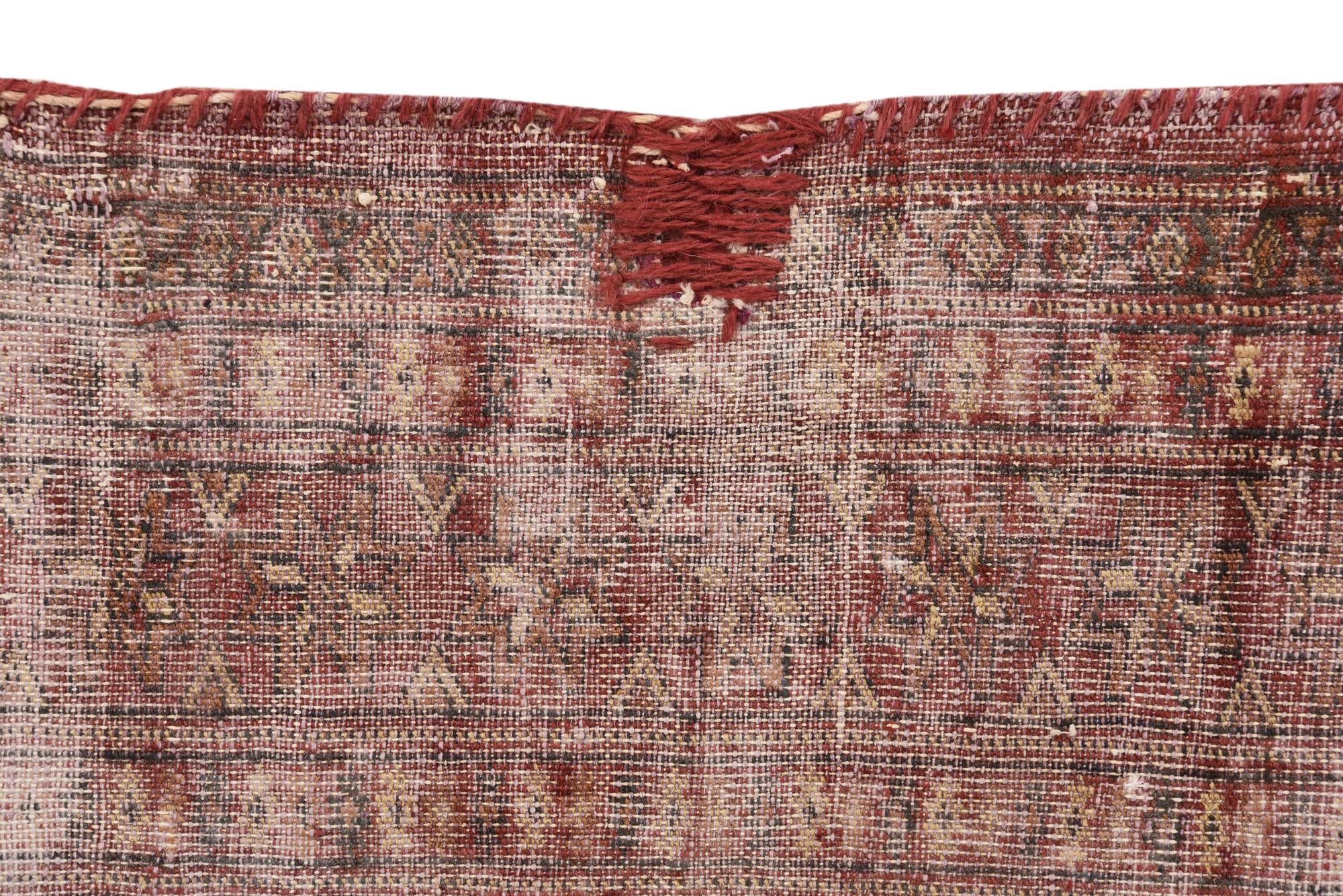 4' 2 x 5' 10 Hand Knotted Ultra Vintage Persian Wool Rug