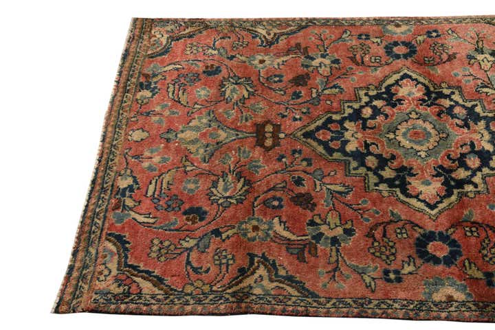3' 5 x 5' 8 Hand Knotted Ultra Vintage Persian Wool Rug