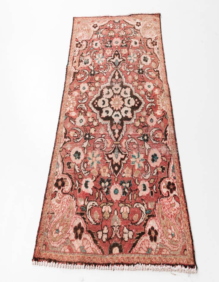 Detail image of 3' 6 x 6'  Hand Knotted Ultra Vintage Persian Wool Rug