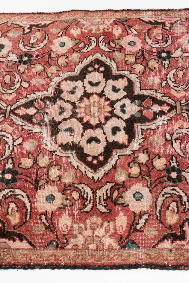 Detail image of 3' 6 x 6' Hand Knotted Ultra Vintage Persian Wool Rug