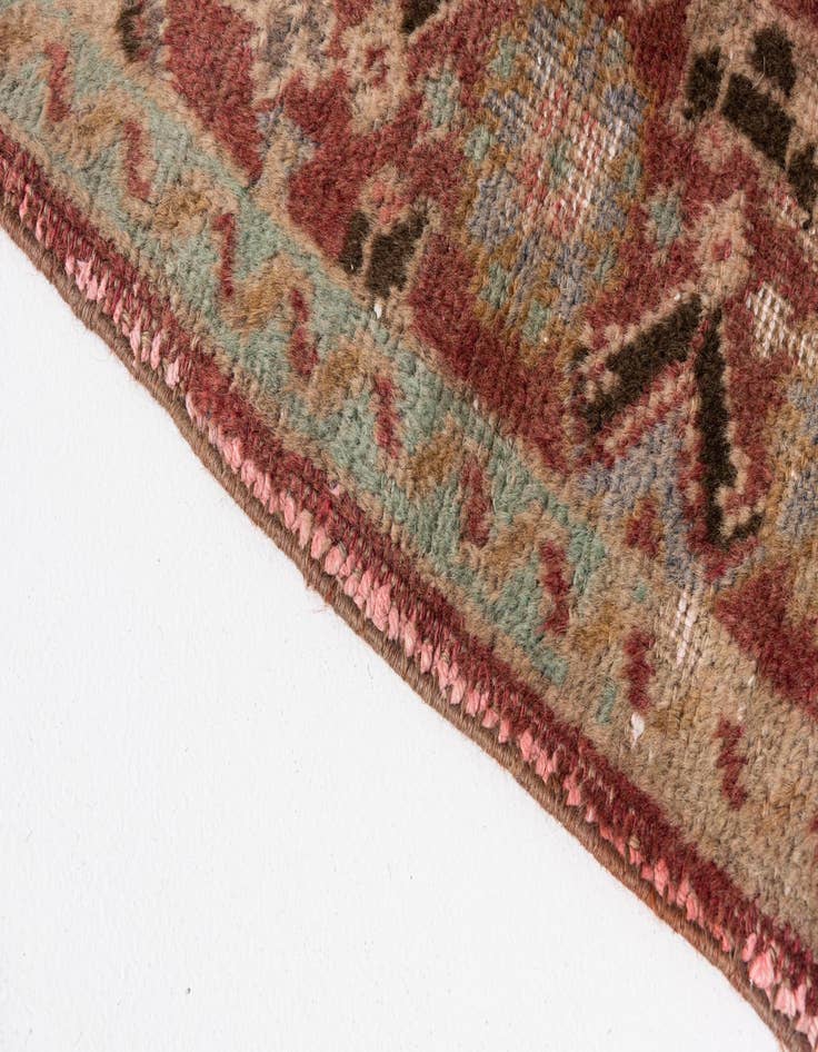 Detail image of 3' 4 x 4' 9  Hand Knotted Ultra Vintage Persian Wool Rug