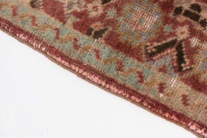 3' 4 x 4' 9 Hand Knotted Ultra Vintage Persian Wool Rug
