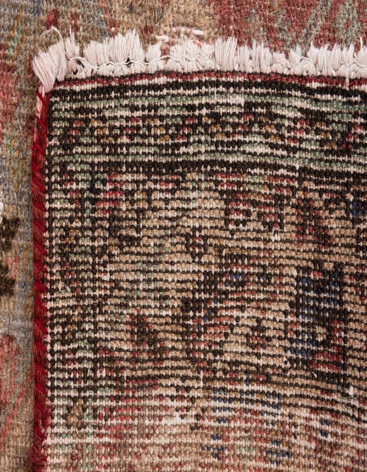 Detail image of 3' 4 x 4' 9  Hand Knotted Ultra Vintage Persian Wool Rug