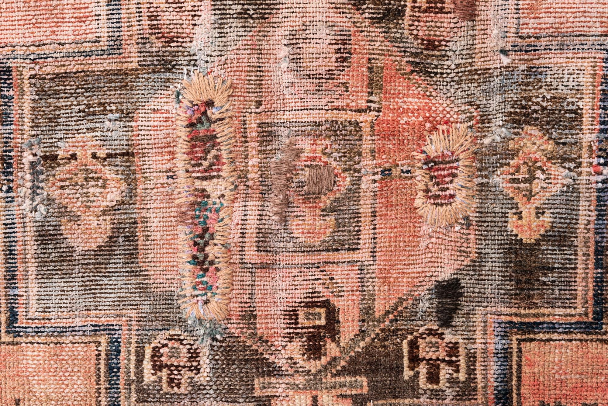 3' 10 x 6' 5 Hand Knotted Ultra Vintage Persian Wool Rug