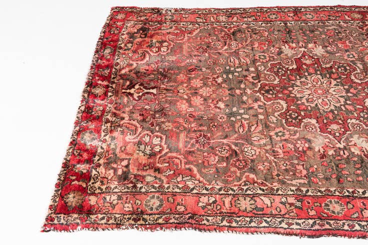 Detail image of 5' 2 x 7' 5 Hand Knotted Ultra Vintage Persian Wool Rug
