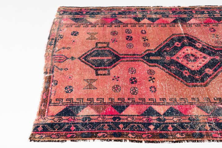 4' 6 x 7' 9 Hand Knotted Ultra Vintage Persian Wool Rug