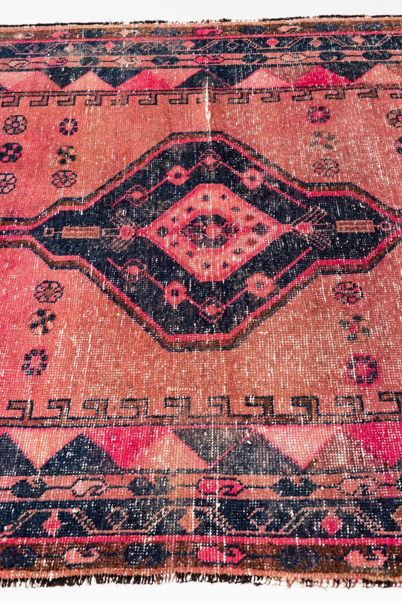 4' 6 x 7' 9 Hand Knotted Ultra Vintage Persian Wool Rug