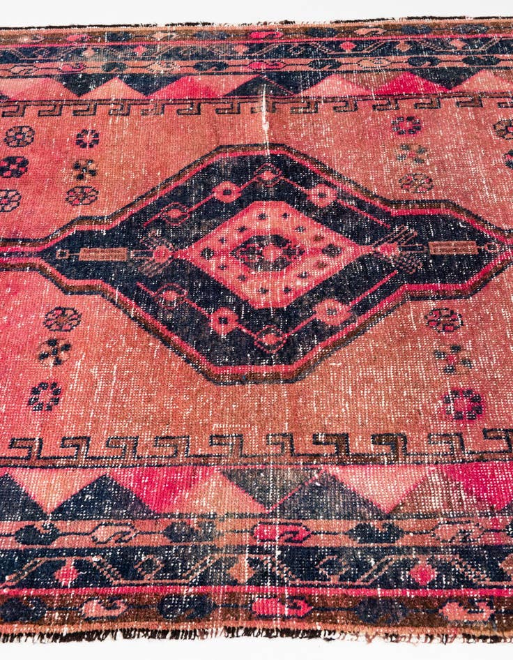 Detail image of 4' 6 x 7' 9  Hand Knotted Ultra Vintage Persian Wool Rug