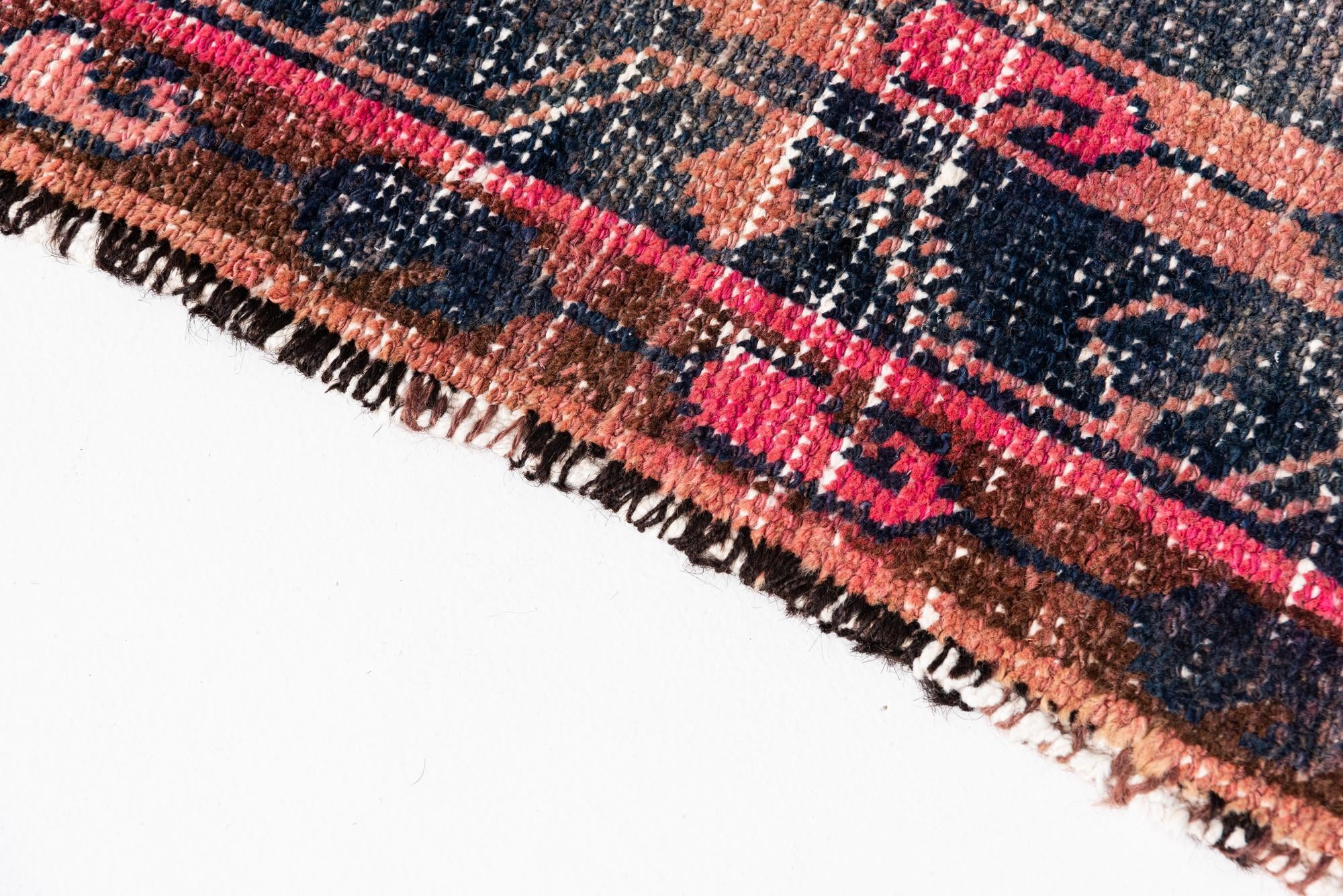 4' 6 x 7' 9 Hand Knotted Ultra Vintage Persian Wool Rug