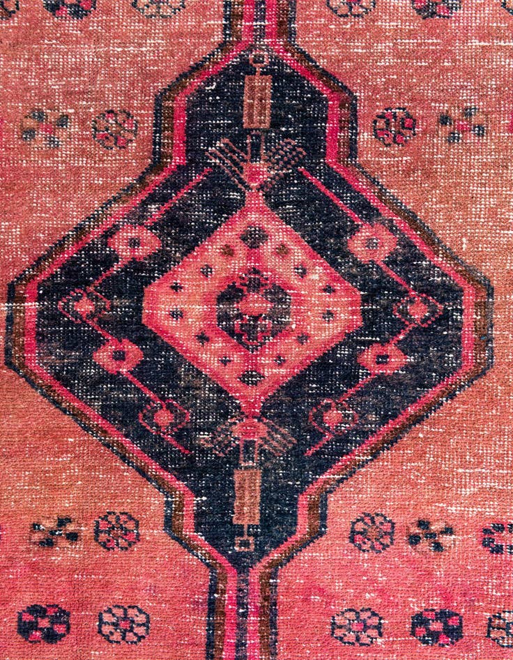 Detail image of 4' 6 x 7' 9  Hand Knotted Ultra Vintage Persian Wool Rug