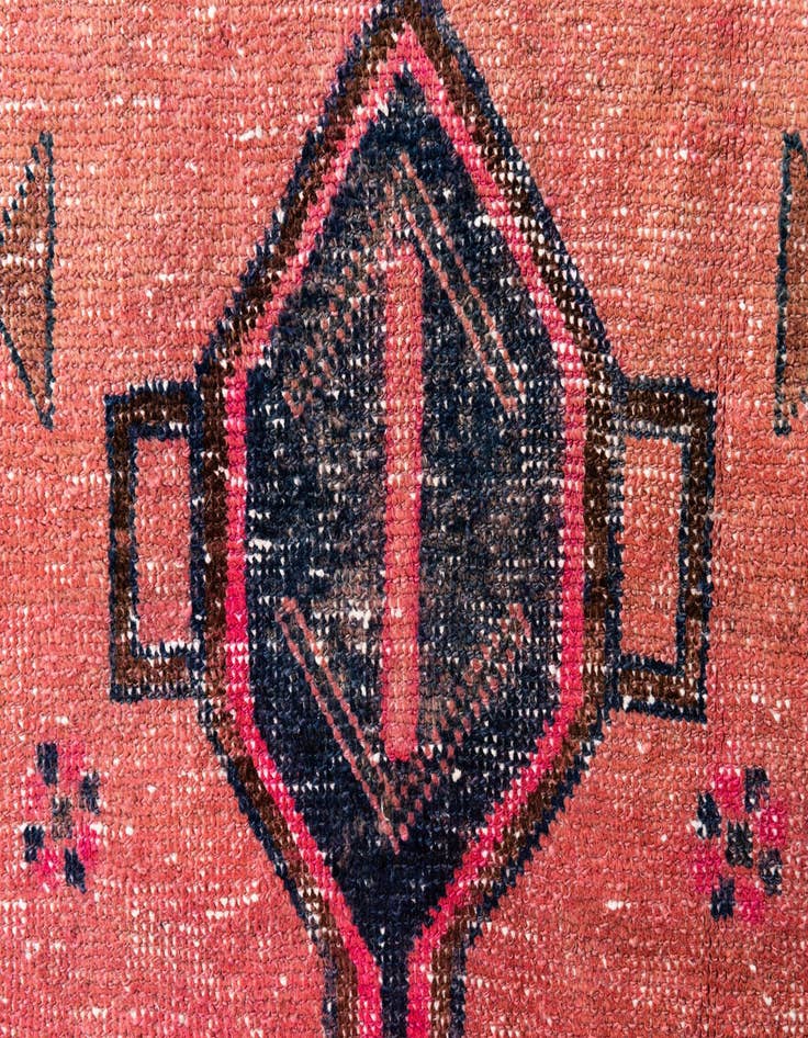 Detail image of 4' 6 x 7' 9  Hand Knotted Ultra Vintage Persian Wool Rug