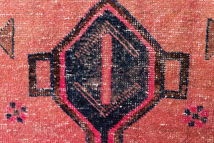 4' 6 x 7' 9 Hand Knotted Ultra Vintage Persian Wool Rug