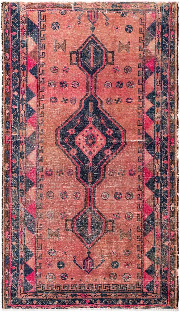 4' 6 x 7' 9 Hand Knotted Ultra Vintage Persian Wool Rug