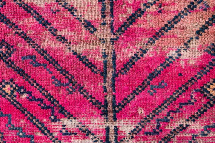 3' 4 x 6' 2 Hand Knotted Ultra Vintage Persian Wool Rug