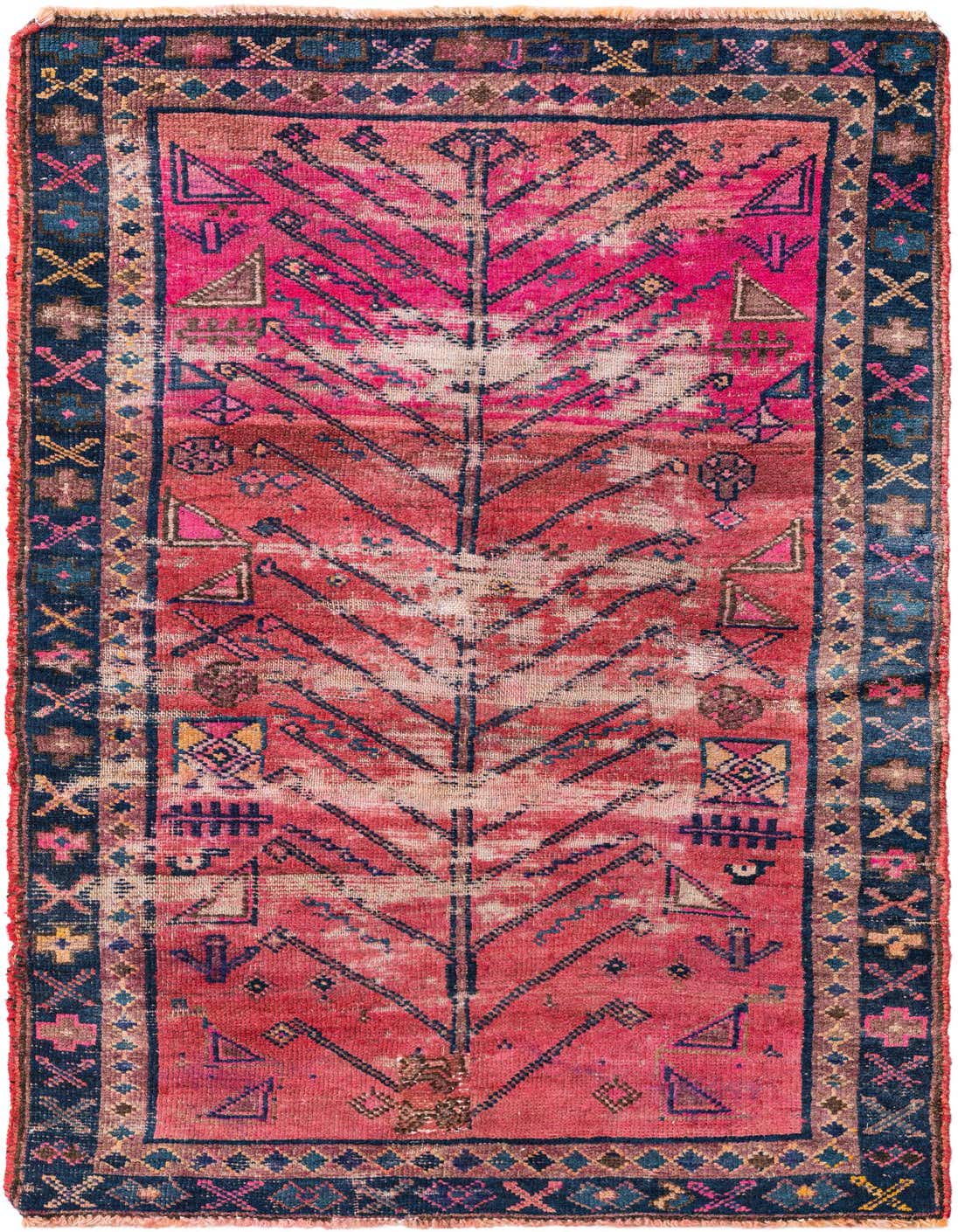 Primary image 3' 4 x 6' 2  Hand Knotted Ultra Vintage Persian Wool Rug