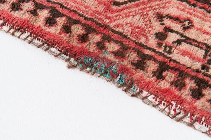 Detail image of 3' 9 x 4' 10 Hand Knotted Ultra Vintage Persian Wool Rug