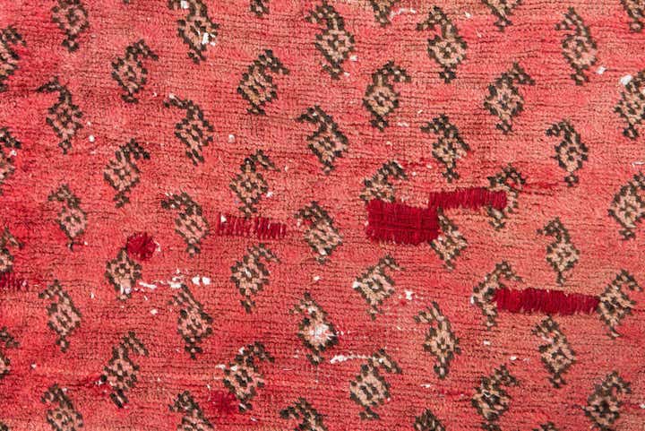 3' 9 x 4' 10 Hand Knotted Ultra Vintage Persian Wool Rug