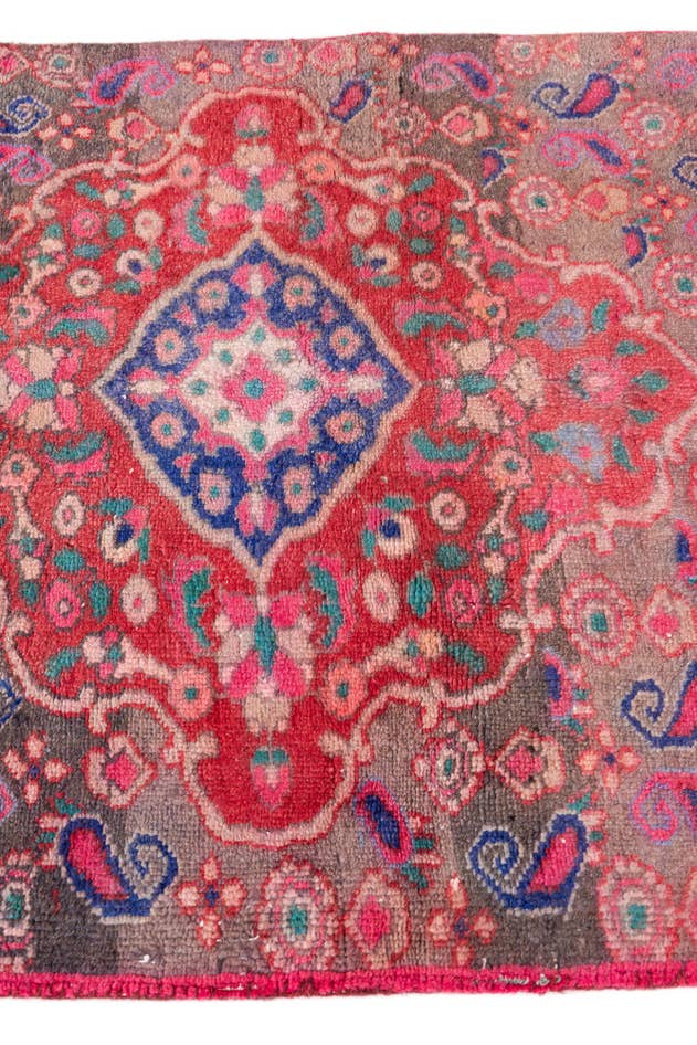 Detail image of 2' 7 x 3' 9 Hand Knotted Ultra Vintage Persian Wool Rug