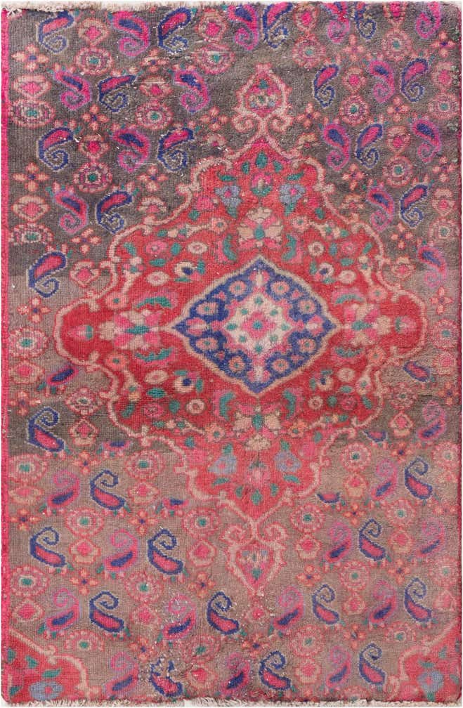 2' 7 x 3' 9 Hand Knotted Ultra Vintage Persian Wool Rug