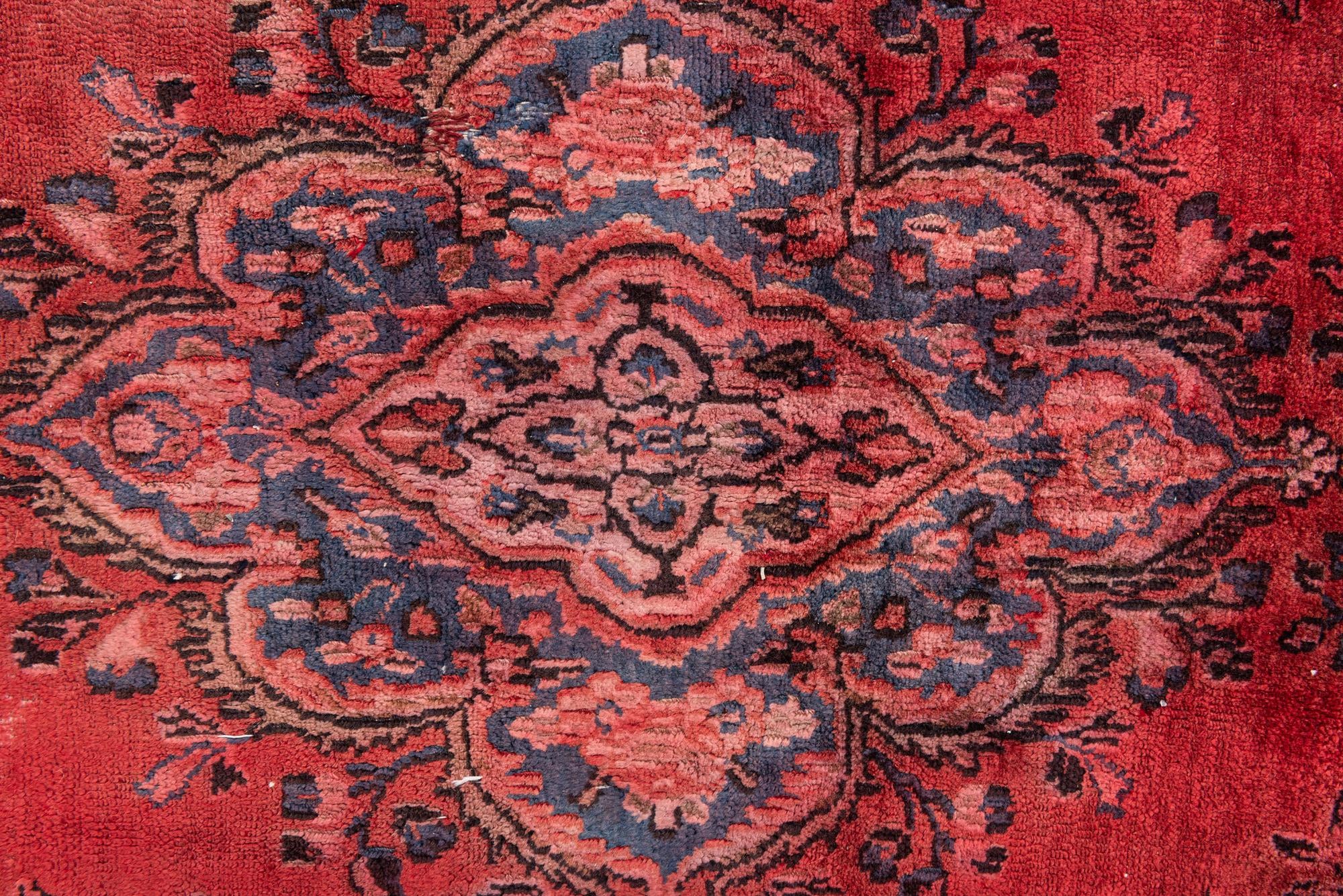 7' 1 x 10' 5 Hand Knotted Ultra Vintage Persian Wool Rug