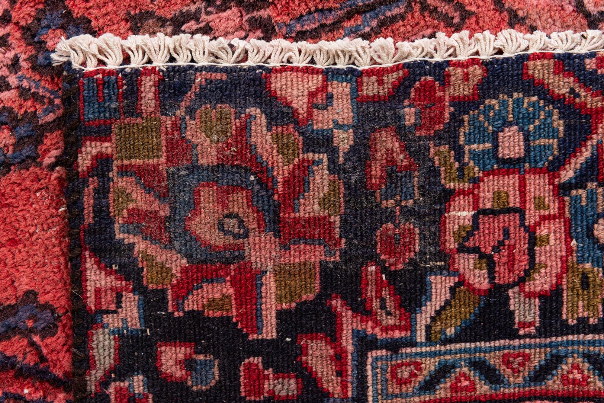 7' 1 x 10' 5 Hand Knotted Ultra Vintage Persian Wool Rug