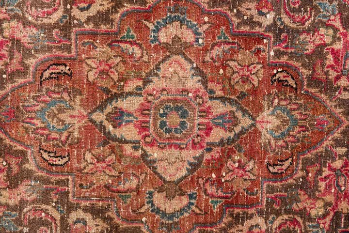 5' 10 x 9' 2 Hand Knotted Ultra Vintage Persian Wool Rug