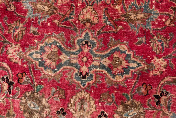 5' 10 x 9' 2 Hand Knotted Ultra Vintage Persian Wool Rug