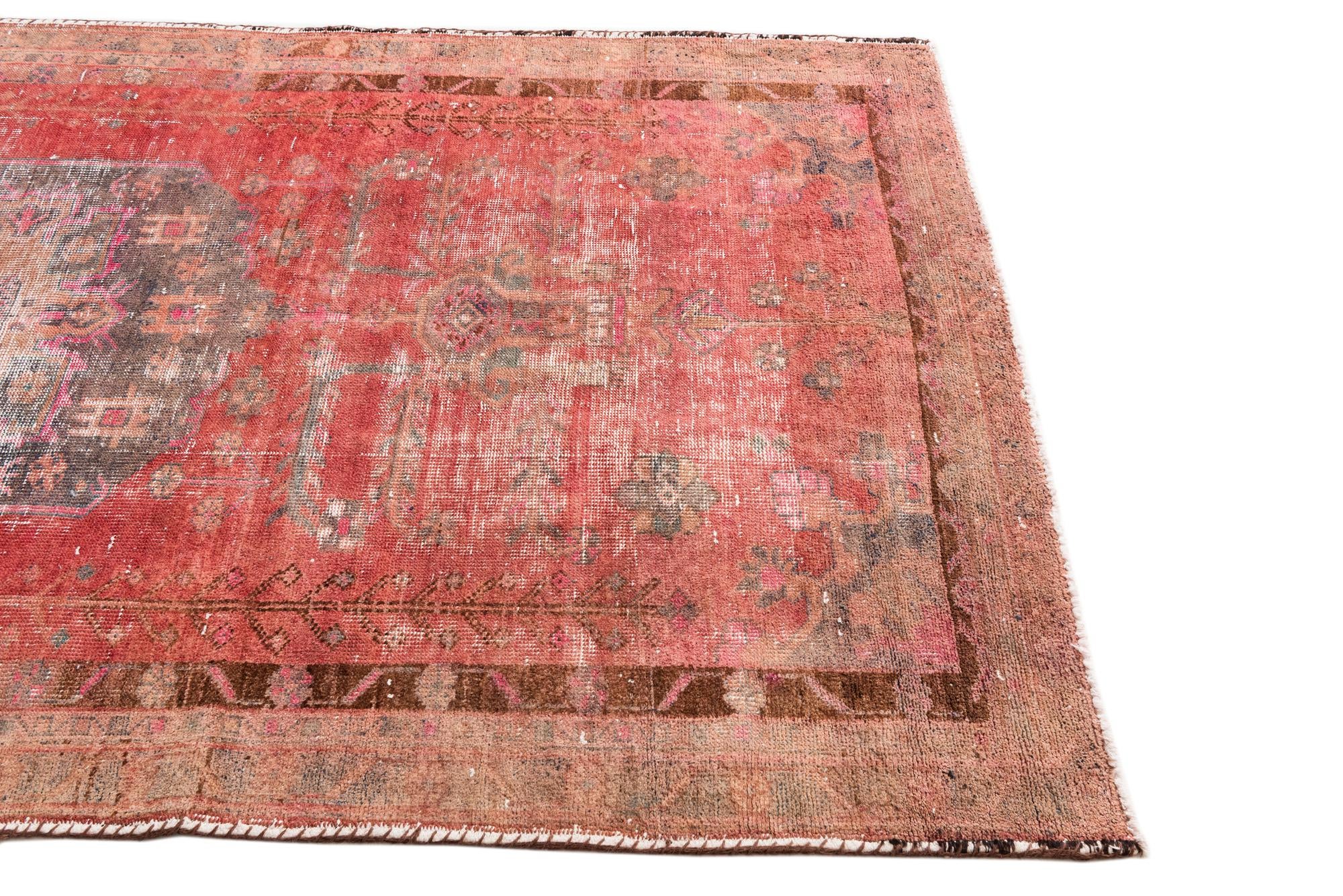 5' 1 x 8' 7 Hand Knotted Ultra Vintage Persian Wool Rug