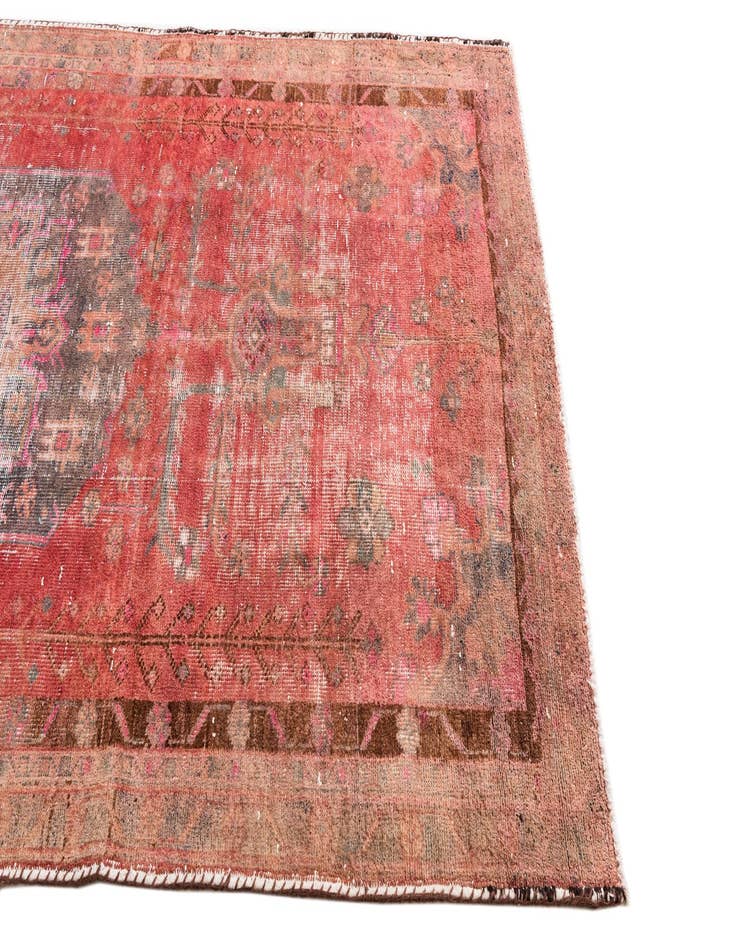 Detail image of 5' 1 x 8' 7  Hand Knotted Ultra Vintage Persian Wool Rug