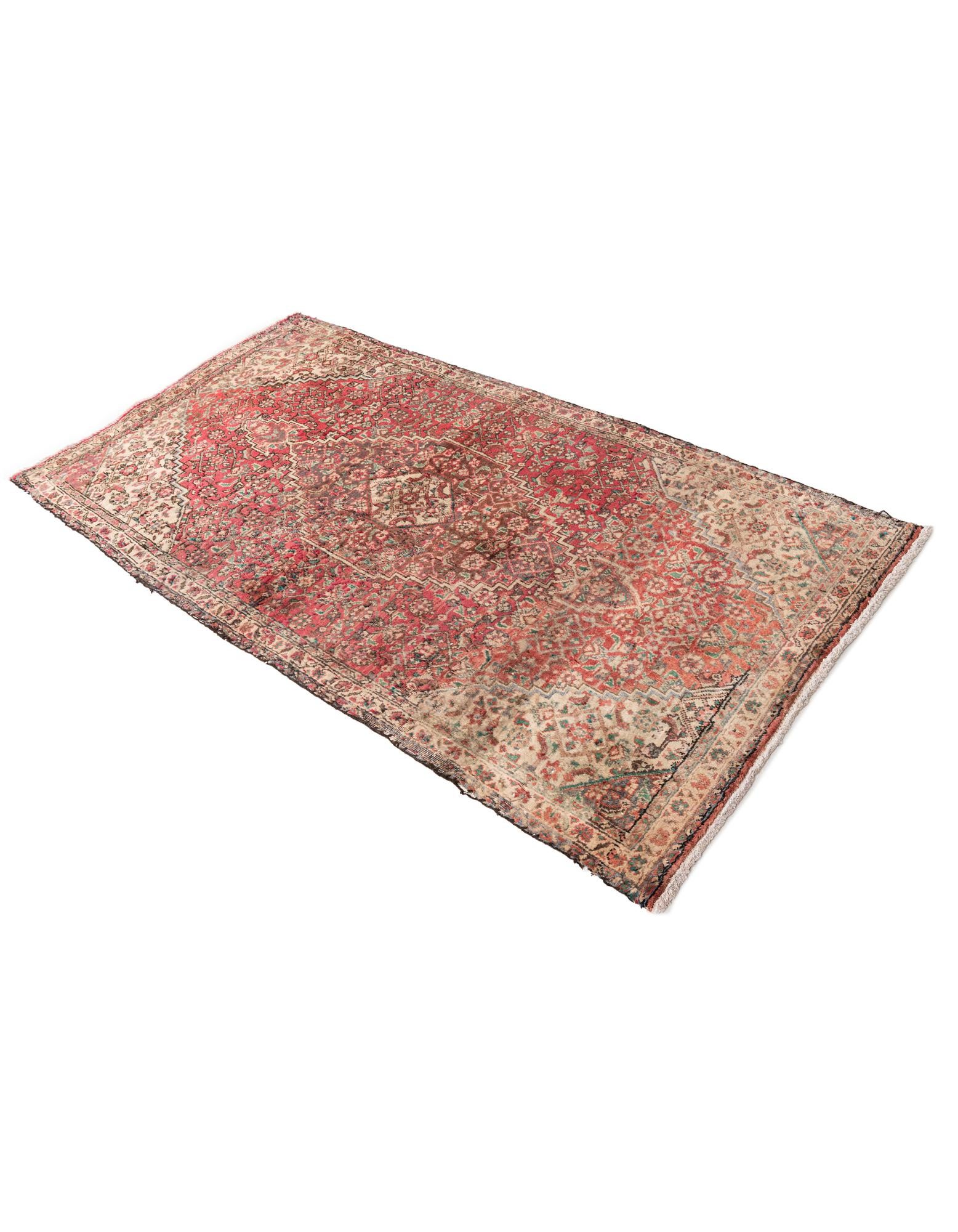 3' 5 x 6' 4 Hand Knotted Ultra Vintage Persian Wool Rug
