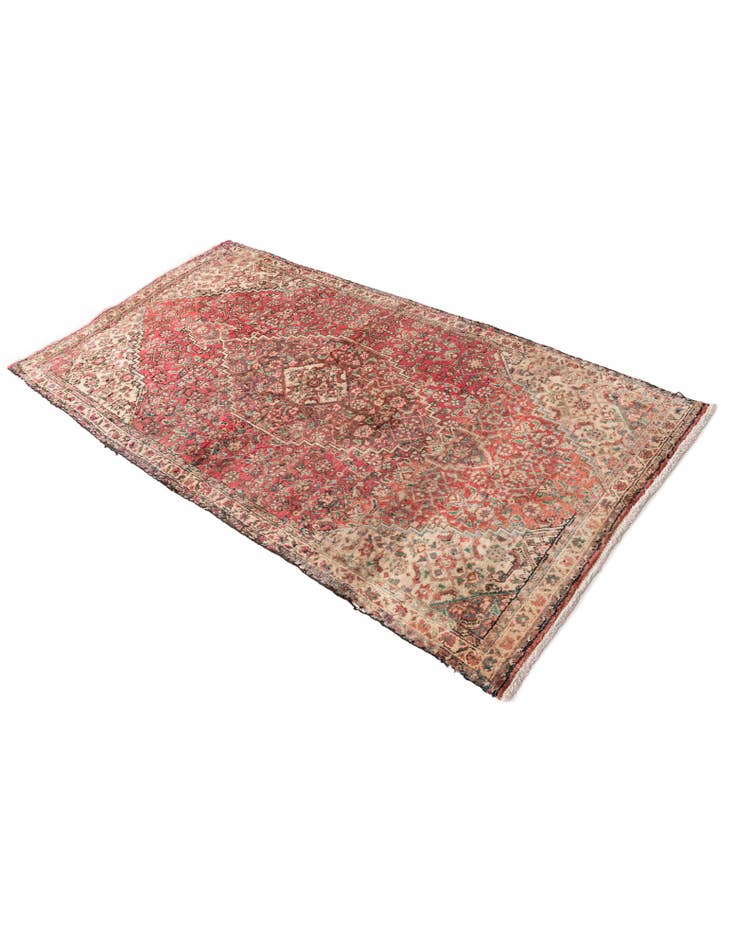 Detail image of 3' 5 x 6' 4 Hand Knotted Ultra Vintage Persian Wool Rug