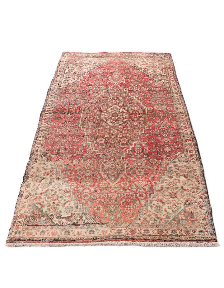 3' 5 x 6' 4 Hand Knotted Ultra Vintage Persian Wool Rug
