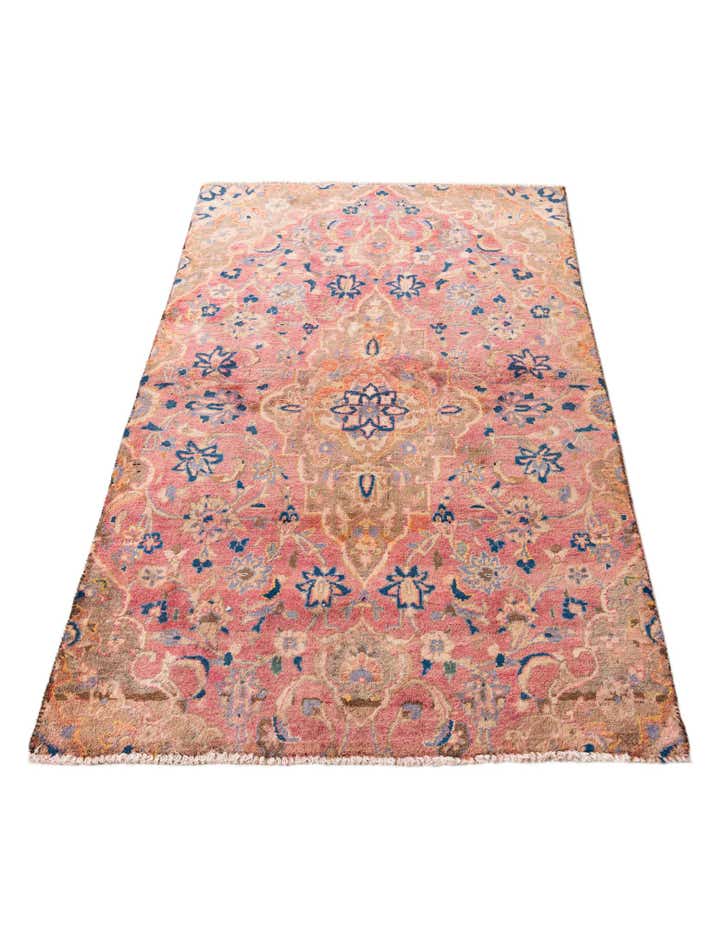 3' 3 x 5' 3 Hand Knotted Ultra Vintage Persian Wool Rug