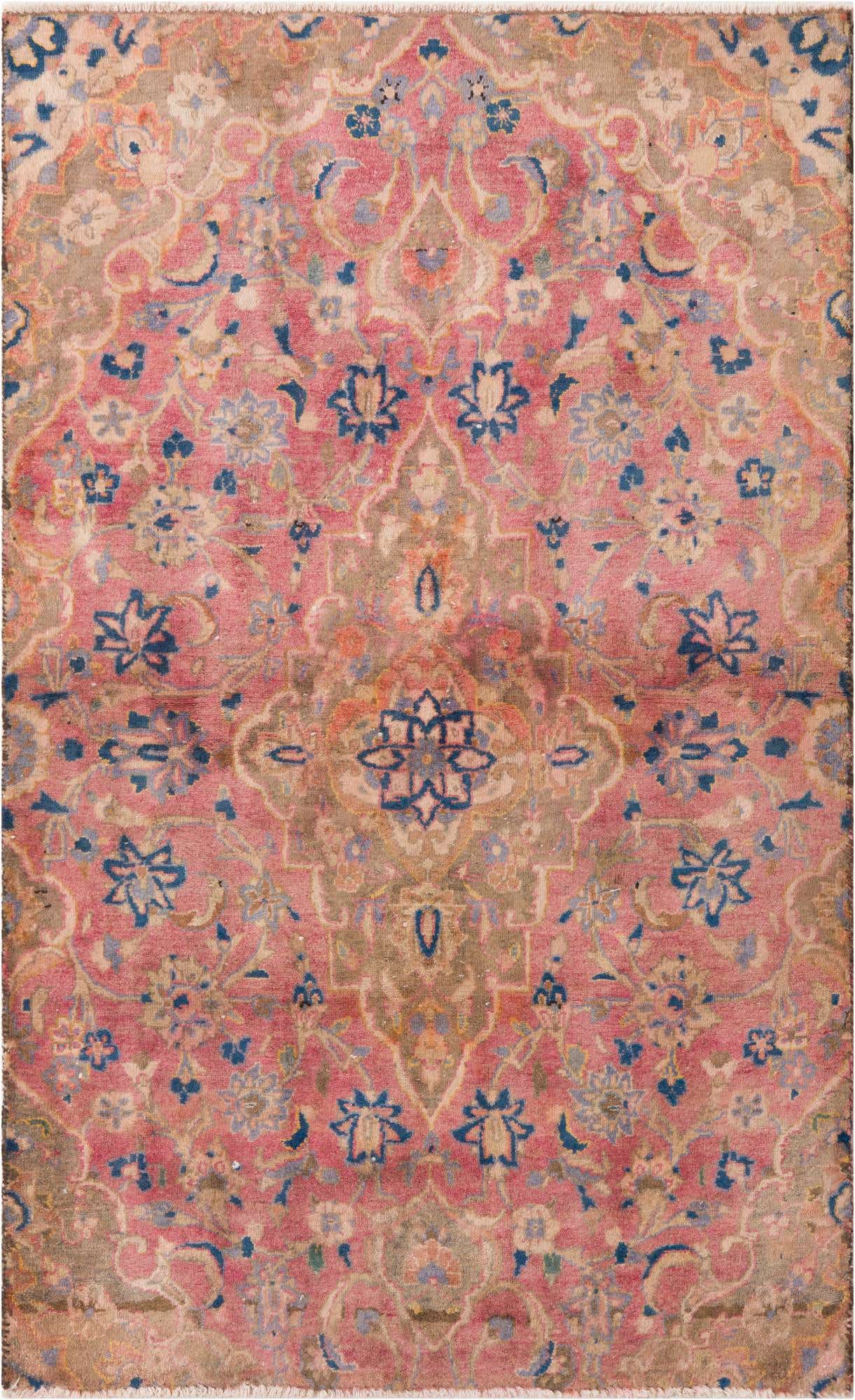 3' 3 x 5' 3 Hand Knotted Ultra Vintage Persian Wool Rug