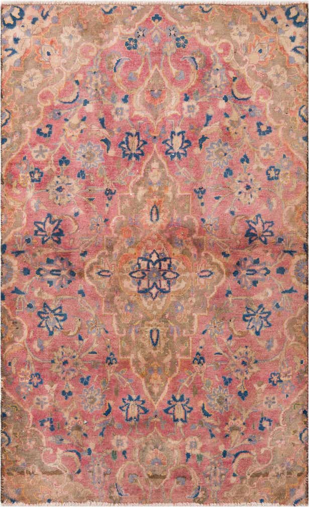 3' 3 x 5' 3 Hand Knotted Ultra Vintage Persian Wool Rug