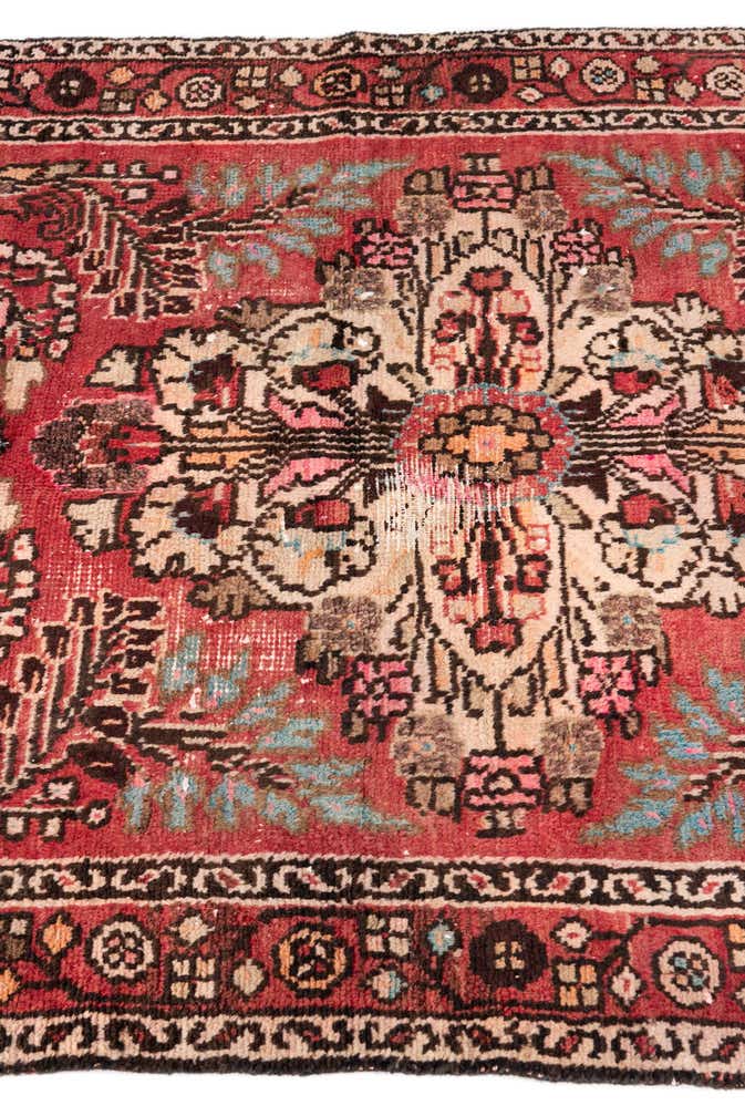 3' 4 x 5' Hand Knotted Ultra Vintage Persian Wool Rug