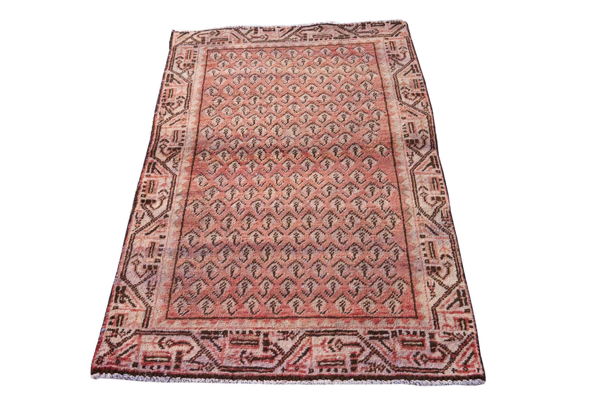 110cm x 140cm anudado a mano Ultra Vintage Alfombra Persa Lana