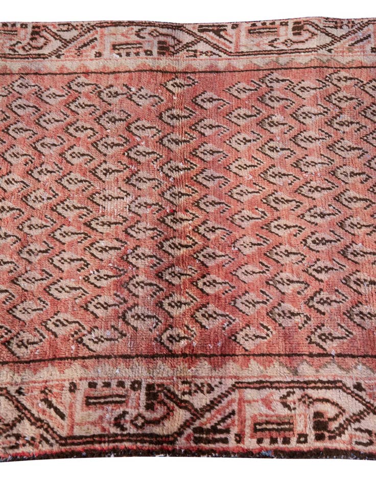 Detail image of 3' 7 x 4' 7  Hand Knotted Ultra Vintage Persian Wool Rug