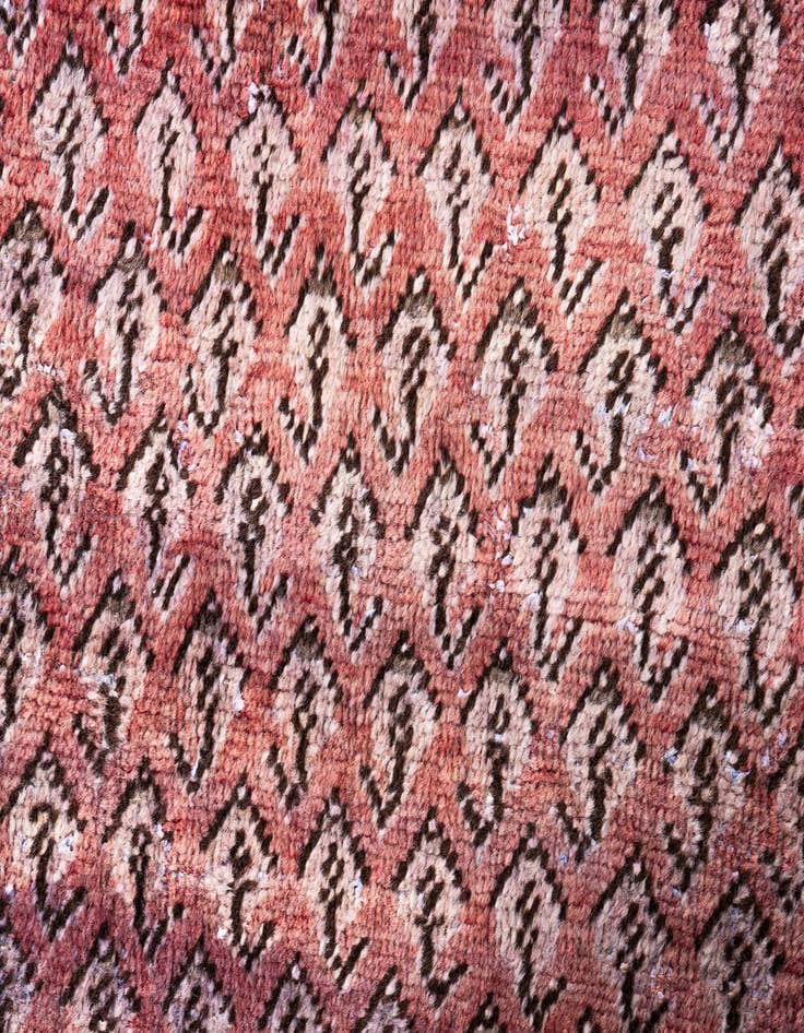 Detail image of 3' 7 x 4' 7  Hand Knotted Ultra Vintage Persian Wool Rug