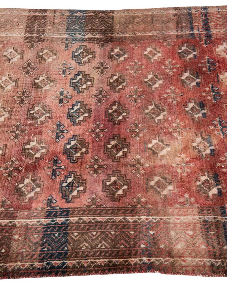 Detail image of 3' 9 x 6' 5  Hand Knotted Ultra Vintage Persian Wool Rug