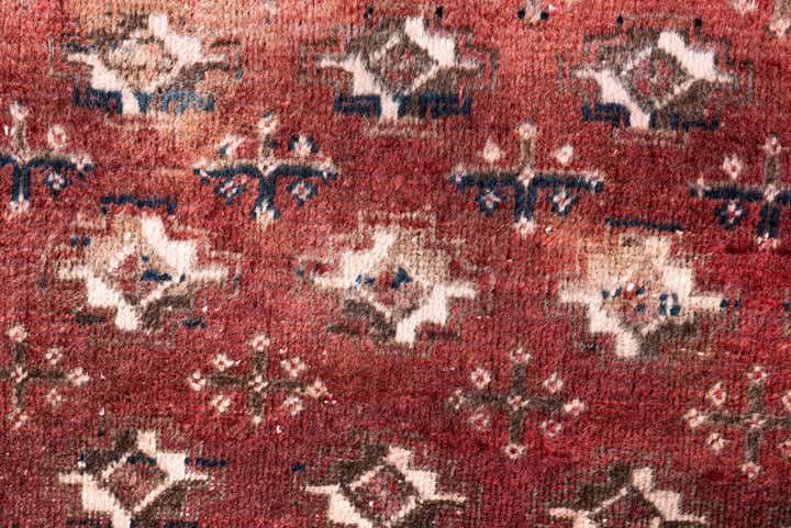 3' 9 x 6' 5 Hand Knotted Ultra Vintage Persian Wool Rug