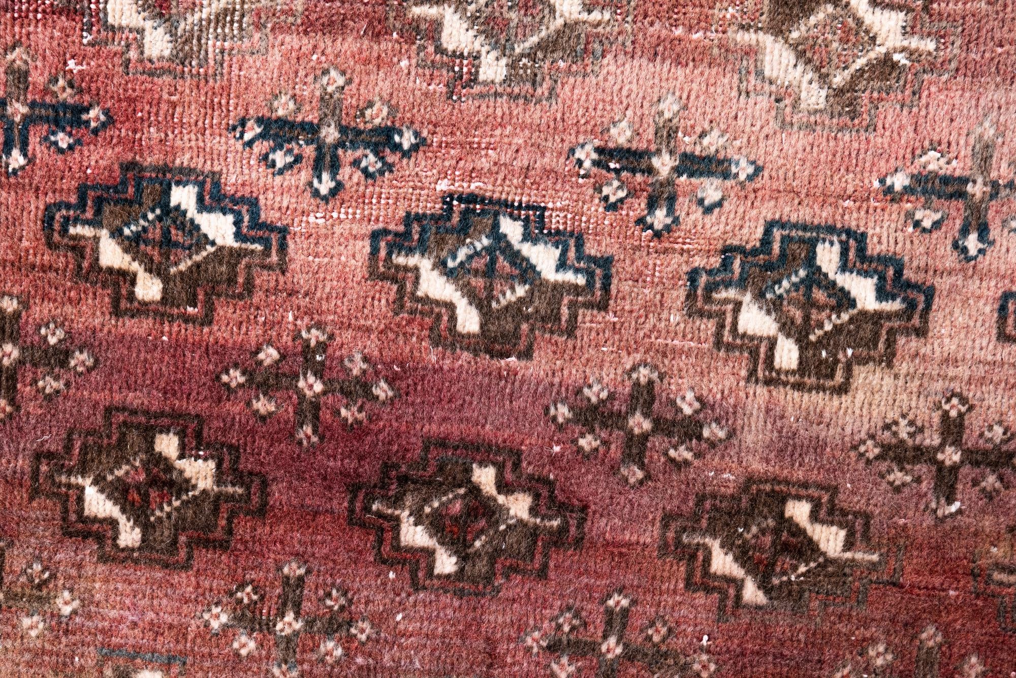 3' 9 x 6' 5 Hand Knotted Ultra Vintage Persian Wool Rug