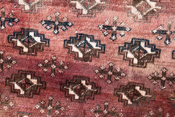 3' 9 x 6' 5 Hand Knotted Ultra Vintage Persian Wool Rug