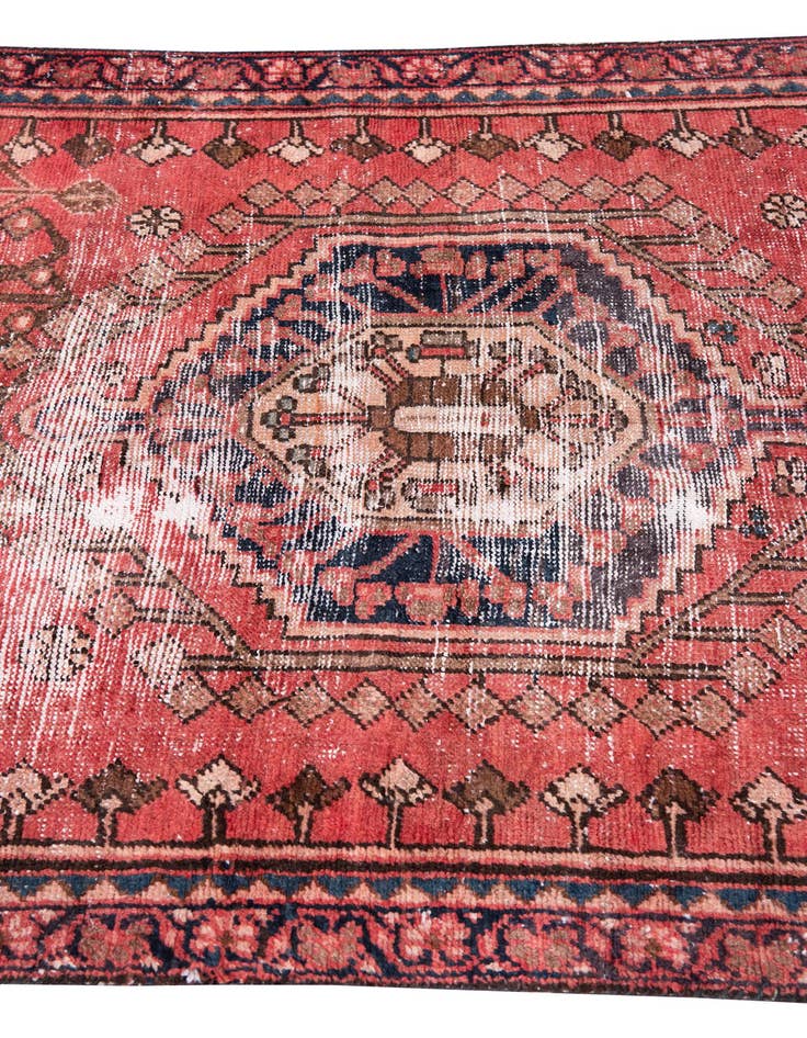 Detail image of 3' 9 x 6' 3  Hand Knotted Ultra Vintage Persian Wool Rug